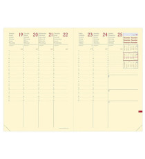Agenda settimanale Ministro Prestige 2027 - 16 x 24 cm - silk bordeaux - Quo Vadis