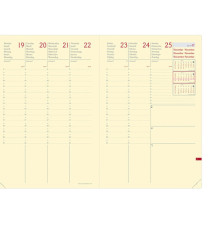Agenda settimanale Ministro Prestige 2027 - 16 x 24 cm - silk bordeaux - Quo Vadis