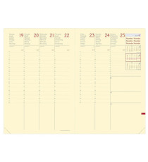 Agenda settimanale Ministro Prestige 2027 - 16 x 24 cm - silk bordeaux - Quo Vadis