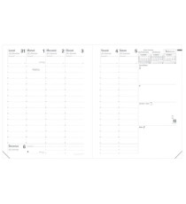 Agenda settimanale Presidente Marlow 2027 - 21 x 27 cm - blu notte - Quo Vadis