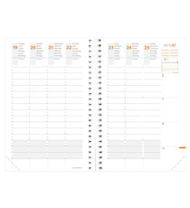 Agenda settimanale Time&Life Pocket 2027 - 10 x 15 cm - rosa cangiante - Quo Vadis
