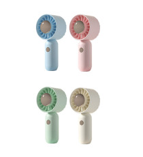 Mini ventilatore ricaricaricabile - 3 velocità - 2 W - 5,2 x 4,2 x 12,5 cm - colori assortiti - Mulin