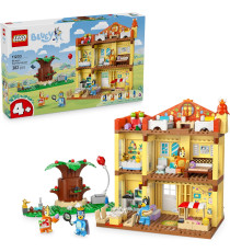 Lego Bluey - Casa della Famiglia di Bluey - Lego 11203 Stanze, Giardino, 4 Minifigure 382pz Anni 4+