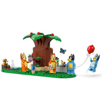Lego Bluey - Casa della Famiglia di Bluey - Lego 11203 Stanze, Giardino, 4 Minifigure 382pz Anni 4+