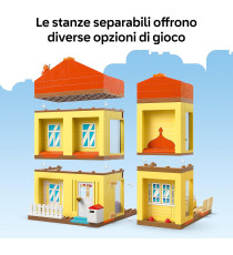 Lego Bluey - Casa della Famiglia di Bluey - Lego 11203 Stanze, Giardino, 4 Minifigure 382pz Anni 4+