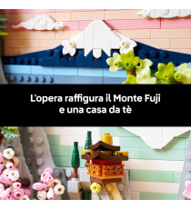 Lego Art - Paesaggio giapponese con ciliegi fioriti - Lego 31218 Cornice con Monte Fuji, Sakura e Cascata 1892pz Anni 18+