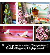 Lego Art - Paesaggio giapponese con ciliegi fioriti - Lego 31218 Cornice con Monte Fuji, Sakura e Cascata 1892pz Anni 18+