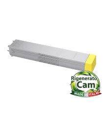 Toner CLX 9250 giallo rigenerato CAM di alta qualità, made in Italy per Samsung Clx 9250,9252 CLT-Y6072S SS712A 15.000 pagine