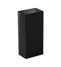 Contenitore gettacarte Bob Color - 30 x 20 x 70 cm - 42 L - metallo - nero - Medial