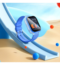 Smartwatch per bambini Hoco Y101 Blu, con chiamate 4G e localizzazione GPS avanzata,display HD da 1,83”,fotocamera integrata