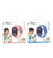 Smartwatch per bambini Hoco Y101 Blu, con chiamate 4G e localizzazione GPS avanzata,display HD da 1,83”,fotocamera integrata