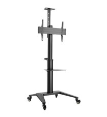 Dacomex - Carrello nero su ruote - 43-65 - VESA 600x400 - Max 70 kg