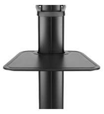 Dacomex - Carrello nero su ruote - 43-65 - VESA 600x400 - Max 70 kg