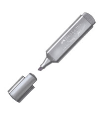 Evidenziatore Textliner 46 - punta a scalpello - colori assortiti metallic - Faber-Castell - astuccio 8 colori