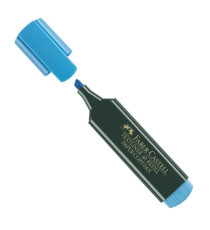 Evidenziatore Textliner 48 - punta a scalpello - tratto 1,0-3,0-5,0mm - azzurro - Faber-Castell