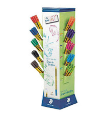 Penna sfera Noris® stick - punta 1,0mm - colori assortiti - Staedtler - expo 200 pezzi