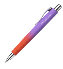 Penne a sfera Poly Ball Flow - XB - fusto colori assortiti - Faber-Castell - expo da 24 pezzi