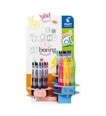 Roller gel pop'lol - colori assortiti classic + neon - Pilot - expo 48 pezzi