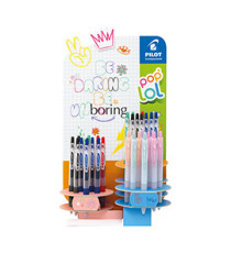 Roller gel pop'lol - colori assortiti classic + pastel - Pilot - expo 48 pezzi