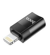 Adattatore USB Type-C Femmina a Lightning 8 Pin Hoco UA17 nero, Supporta ricarica e sincronizzazione dati