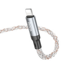 Cavo di ricarica da USB-A a Lightning Hoco U112 ricarica fast 2.4A 1mt con Illuminazione LED Gradient Colorful
