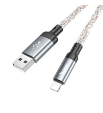 Cavo di ricarica da USB-A a Lightning Hoco U112 ricarica fast 2.4A 1mt con Illuminazione LED Gradient Colorful