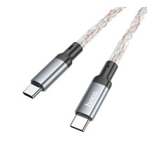 Cavo di ricarica da USB-C a USB Type-C Hoco U112 ricarica fast 3A 60W 1mt Illuminazione LED Gradient Colorful trasferimento dati