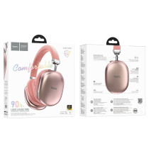 Cuffie Bluetooth Wireless HOCO W35 Max Rosa – Autonomia fino a 90 Ore, Bluetooth 5.3 stabile e veloce, Supporto TF Card e AUX