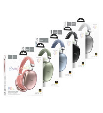 Cuffie Bluetooth Wireless HOCO W35 Max Silver – Autonomia fino a 90 Ore, Bluetooth 5.3 stabile e veloce, Supporto TF Card e AUX
