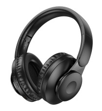 Cuffie Bluetooth Wireless HOCO W45 Black – Over-Ear Pieghevoli con Autonomia fino a 46 Ore, Bluetooth 5.3 stabile e veloce