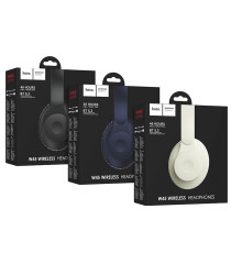 Cuffie Bluetooth Wireless HOCO W45 Black – Over-Ear Pieghevoli con Autonomia fino a 46 Ore, Bluetooth 5.3 stabile e veloce