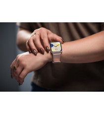 Smartwatch Titmo E-100 rosa, Bluetooth IP68 con Display 1,83” e Chiamate Bluetooth, con funzioni salute, sport