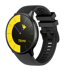 Smartwatch Titmo O-200 nero, premium con display AMOLED, GPS integrato e chiamate Bluetooth, Autonomia fino a 10 giorni