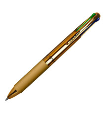 Penna a sfera scatto 4 Color - fusto cromato - Osama - expo 42 pezzi