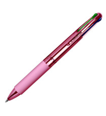 Penna a sfera scatto 4 Color - fusto cromato - Osama - expo 42 pezzi