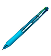 Penna a sfera scatto 4 Color - fusto cromato - Osama - expo 42 pezzi