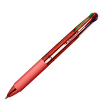 Penna a sfera scatto 4 Color - fusto cromato - Osama - expo 42 pezzi