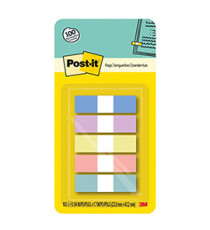 Segnapagina Post-it -  670-SSR-5 - in carta riciclata - 15 x 50 mm - 5 colori pastello - Post-it - conf. 350 pezzi