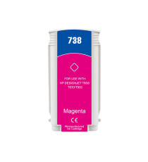 Cartuccia 738M magenta 498N6A compatibile per HP DesignJet T850,T870,XT870,XT950 capacità 130ml
