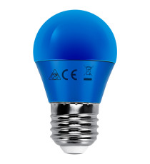 Lampadine led blu A5 G45 4W attacco E27 misura D45H78mm Equivalenza lampada incandescente: 30W protezione IP20