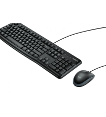 Kit Tastiera e Mouse Logitech MK120 920-002562 con cavo USB – Affidabilità e Comfort per l’Ufficio, QWERTY