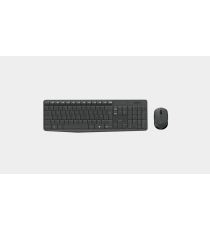 Kit Tastiera e Mouse Logitech MK235 920-007905 wireless USB Nano Receiver, mouse comodo e compatto,pensato per durare a lungo