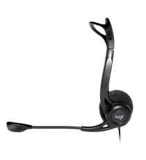 Cuffie Logitech Stereo 960 con microfono per computer PC or Mac 981-000100 Usb-A Cancellazione Rumore Microfono Ripiegabile
