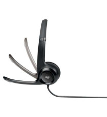 Cuffie Logitech Stereo H390 con microfono per computer 981-000406 Usb-A Cancellazione Rumore Padiglioni Imbottiti in Similpelle