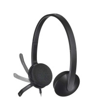 Cuffie Logitech Stereo H340 con microfono per computer 981-000475 Usb-A Cancellazione Rumore Comfort per Tutta la Giornata