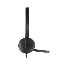 Cuffie Logitech Stereo H340 con microfono per computer 981-000475 Usb-A Cancellazione Rumore Comfort per Tutta la Giornata