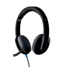 Cuffie Logitech Stereo H540 con Microfono HD e Controlli Integrati per computer 981-000480 Usb-A Cancellazione Rumore