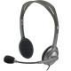 Cuffie Logitech Stereo H111 con microfono per computer 981-000593 cablate Cancellazione Rumore, ‎Jack Audio da 3.5 mm