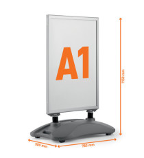Cavalletto Heavy Base Outdoor - bifacciale - A1 - Durable