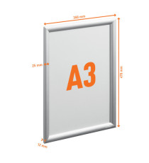 Cornice a scatto Outdoor - in alluminio - A3 - Durable